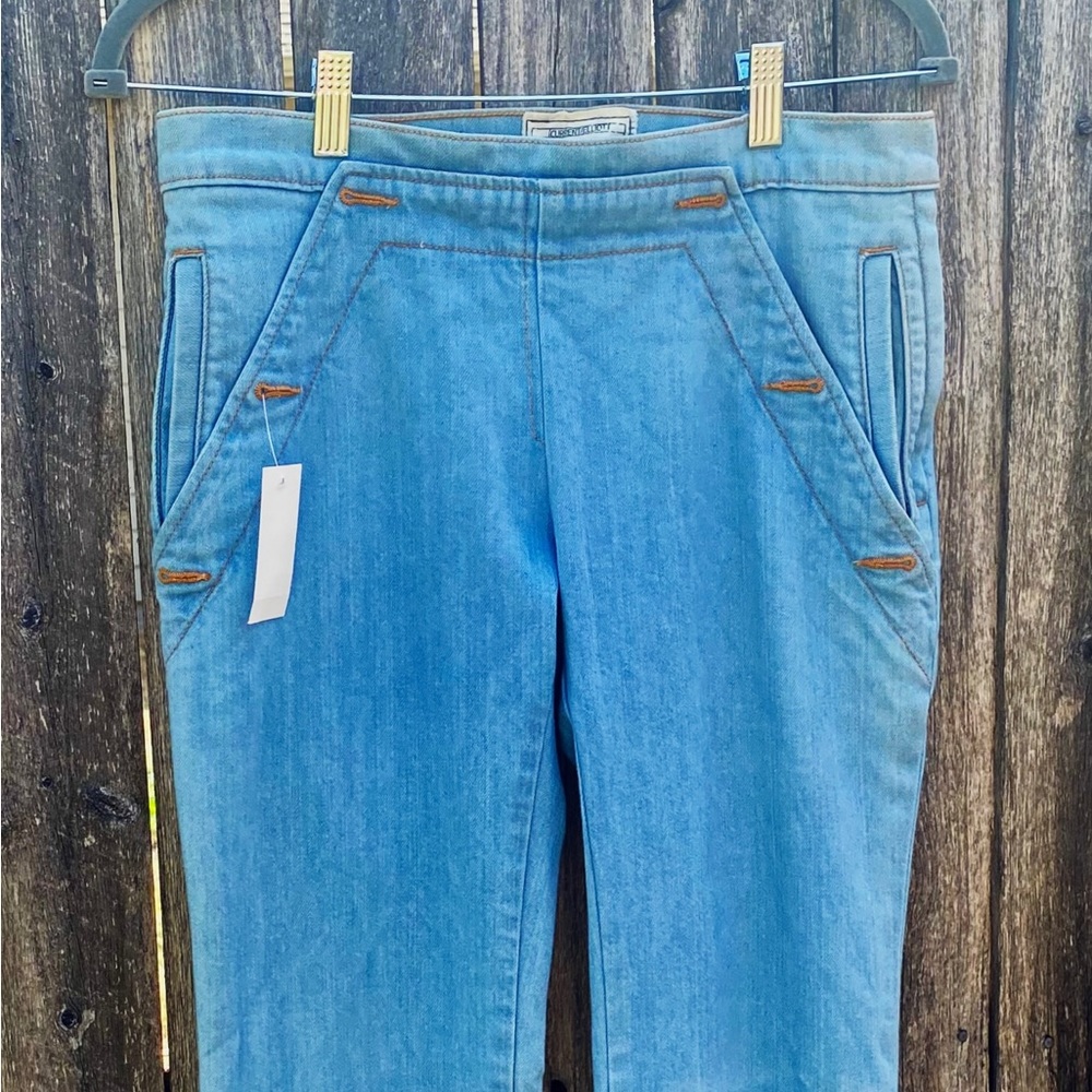 Current/Elliott Low Rise SAILOR PANTS Seaside Flare light wash jeans 4 nwt denim